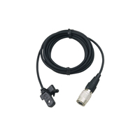 OMNIDIRECTIONAL CONDENSER LAPELMICROPHONE, 55" (1.4 M) PERMANENTLY ATTACHED CABLE TERMINATED WITH